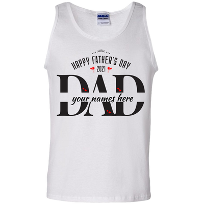 Adult Unisex Tank Top- Father & kids Name