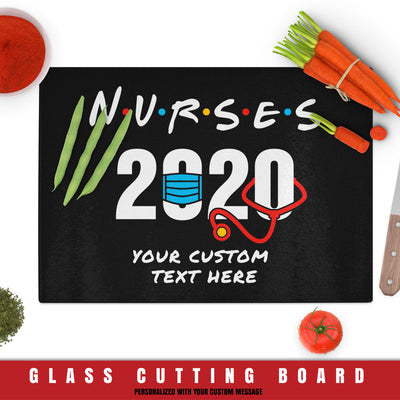 Nurse 2020 Rectangle Glass Cutting Board