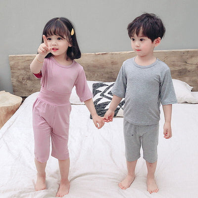 Spring Summer Baby Girls Clothes Pajamas Sets Boy Pyjamas Kids Homewear Modal Nightwear Children&#39;s Indoor Clothing Pijamas Suit