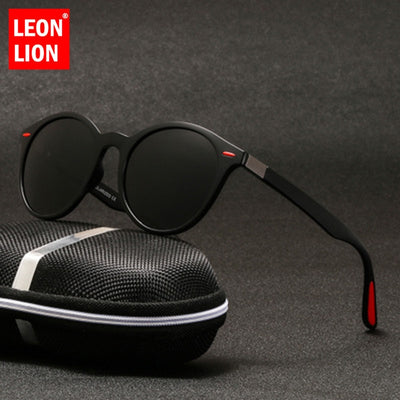LeonLion 2021 Retro Sunglasses Men Polarized Sunglasses Men Luxury Brand Sunglasses Men/Women Mirror Square Gafas De Sol Hombre