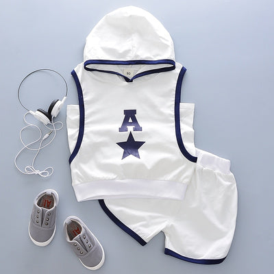 Baby Clothes Boys Sport Set 2022 Summer Children Clothing Sleeveless Sets Toddler Infant Kids 1 2 3 4 5 Years Children Clothes