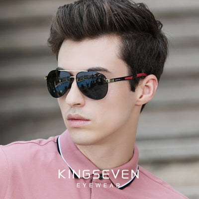 Ship From Poland KINGSEVEN Brand Men's Sunglasses Polarized UV400 Lens Eyewear Accessories Male Sun Glasses For Men Zonnebril