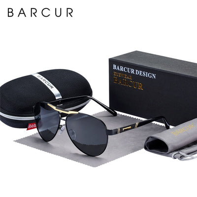 BARCUR Men&#39;s Sunglasses Polarized UV400 Protection Travel Driving Male Eyewear Oculos Male Accessories For Men