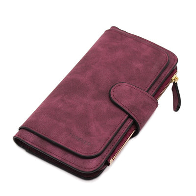 Brand Leather Women Wallets Designer Zipper Long Wallet Women Card Holder Coin Purse Bags for Women 2023 Carteira Feminina