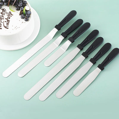 Stainless Steel Pastry Spatula Cake Cream Icing Frosting Spreader Smoothing Cake Decorating Tools Utensils Kitchen Accessories