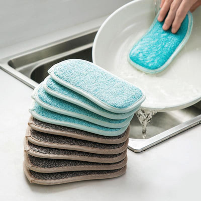 Sponge Rag Cleaning Cloth For Washing Dishs Kitchen Supplies Kitchen Double Side Absorbent Dishcloth Special Soft Kitchen Tool