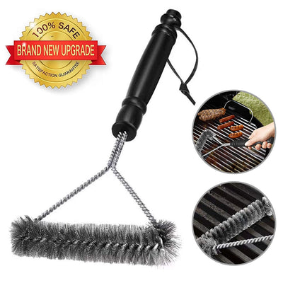 BBQ Grill Barbecue Kit Cleaning Brush Stainless Steel  Kitchen Tool Barbecue Gadgets Accessories for Outdoor and Kitchen