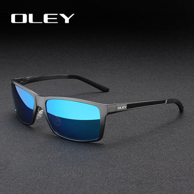 OLEY  Brand Men&#39;s Vintage Square Sunglasses Polarized UV400 Lens Eyewear Accessories Male Sun Glasses For Men/Women Y7160