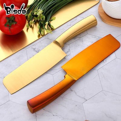 Kitchen Knives Stainless Steel Chef Knife Kitchen Utensil Vegetable Chopping Cooking Accessories Kit Cleaver 6.3 Inch