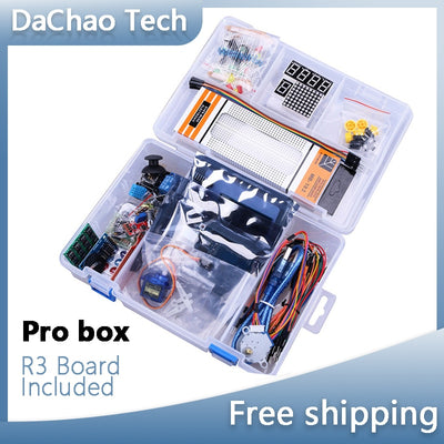 1Box Starter Kit For Arduino R3 Kit Electronic Components Set With Box 830 Tie-points Breadboard Electronic DIY Kit