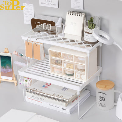 Home Organizer Storage Shelf Space Saving Decoration Foldable For Kitchen Convenience Desk Organization Kitchen Accessories