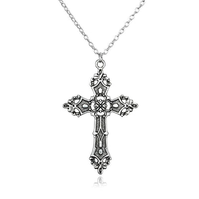 Vintage Cross Necklace Goth Jewelry Accessories Gothic Grunge Chain Y2k Fashion Women Cheap Items with Free Shipping New In Men