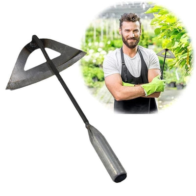 1pc All-steel Hardened Hollow Hoe Handheld Weeding Rake Planting Vegetable Farm Garden Agriculture Tool Weeding Accessories