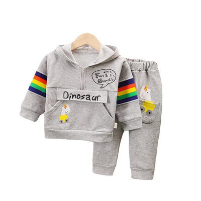 New Spring Autumn Children Fashion Clothes Baby Boys Girls Hoodies Pants 2Pcs/sets Kids Infant Costume Toddler Casual Sportswear
