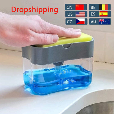 automatic soap dispenser bottle for liquid soap kitchen sponge soap dispenser kitchen sponge dispenser manual soap Sponge 5/10PS