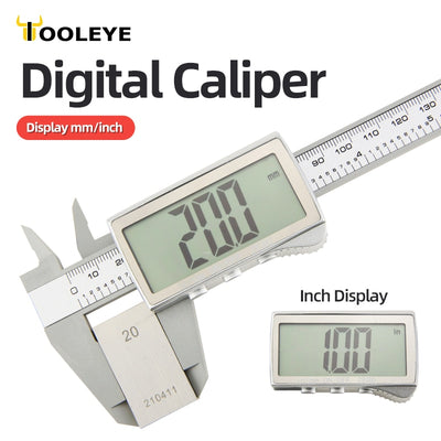 Digital Caliper Electronic Plastic Calipers Vernier Measuring Tools Carpentry Tool Ruler Large Screen Pachometer Digital Caliber
