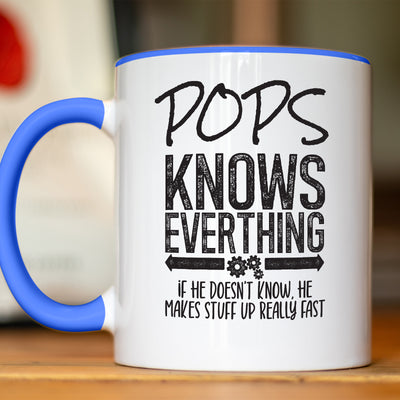 Knows Everything - Colored Mug